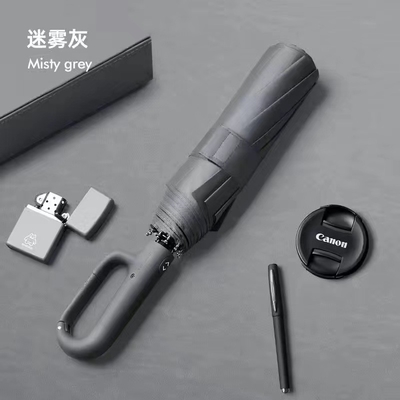 Adults Travel Essential Unique Design Automatic 3 Foldable Umbrella with UV Block