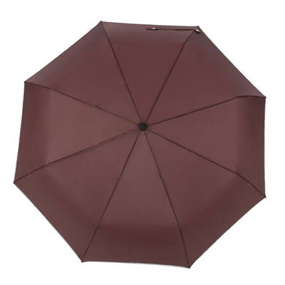 Adults 3 Fold LED Flashlight Handle Umbrella with Reflective Strip and Windproof Cover