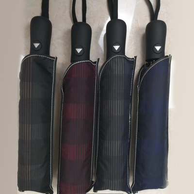Triple Fold Semi Automatic Umbrella with Unique Pattern Design and 97cm Open Diameter