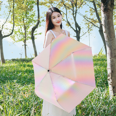 Back to School Occasion Manual Control Ultra Light Sunblock Umbrella 100g Polyester Fiber