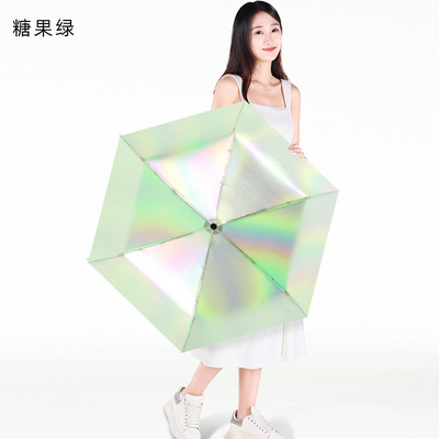 Back to School Occasion Manual Control Ultra Light Sunblock Umbrella 100g Polyester Fiber
