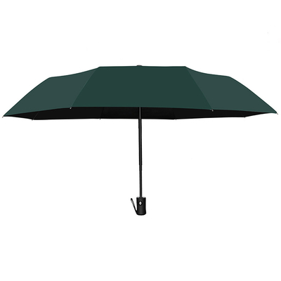 Polyester Open Fully Automatic Windproof 3 Folding Anti-UV Umbrella with Customized Logo